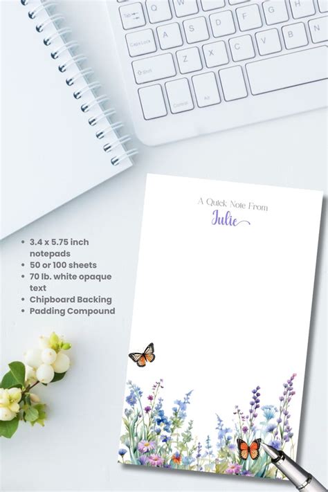 Notepad With Custom Name