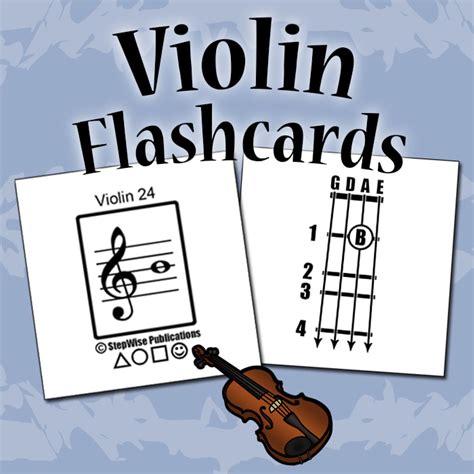 Notes And Strings Violin Flash Cards