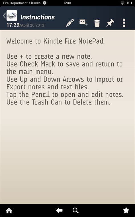 notes on kindle app