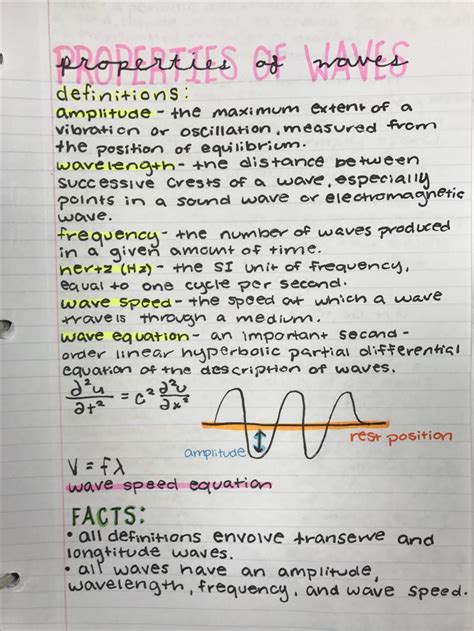 notes to write down for school