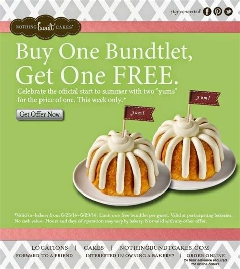 Nothing Bundt Cakes Coupons: Get Delicious Deals On Delicious Cakes!