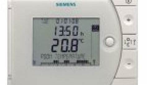 Notice Thermostat Siemens Rev 24 Rf SIEMENS CHRONOTHERMOSTAT HEBDOMADAIRE REV THERMOSTAT