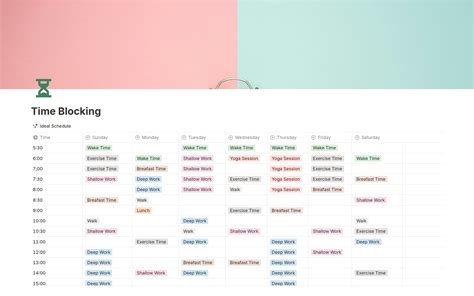 notion calendar for time blocking
