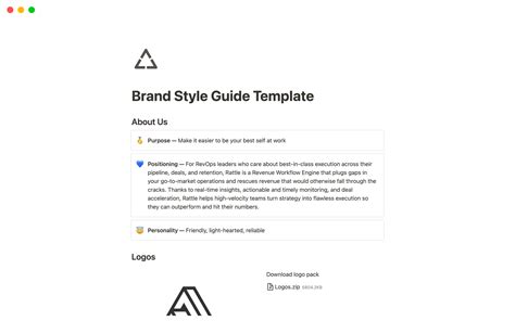 Notion Style Guide Template