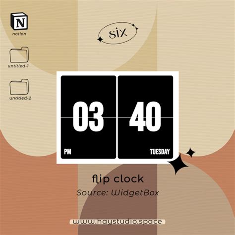 notion widget date and time