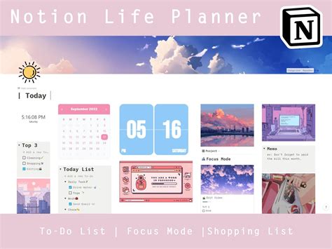 Notion Widgets Aesthetic