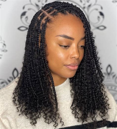 Free Notless Hairstyles Knotless Braids With Curls With Simple Style