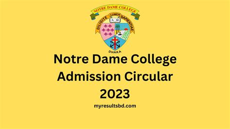 notre dame admissions 2023