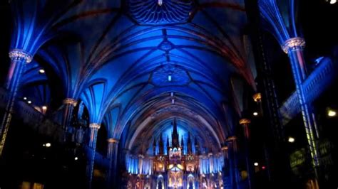 notre dame cathedral montreal light show