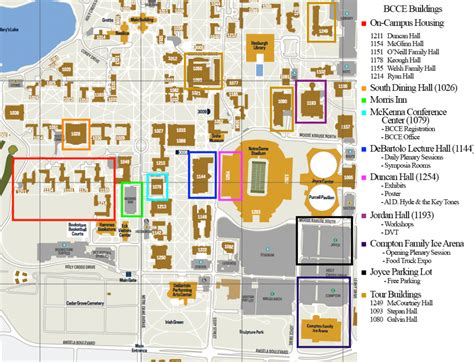 notre dame college campus map
