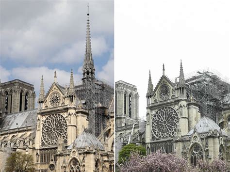 notre dame fire before after
