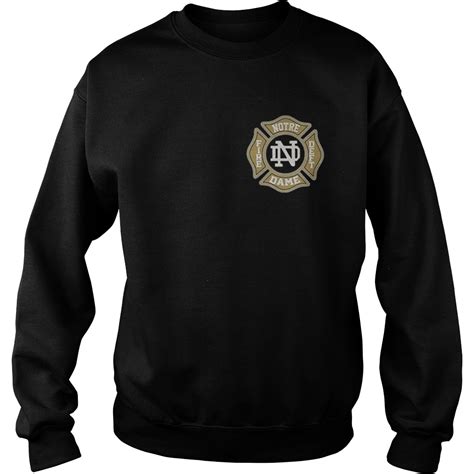 notre dame fire department shirt