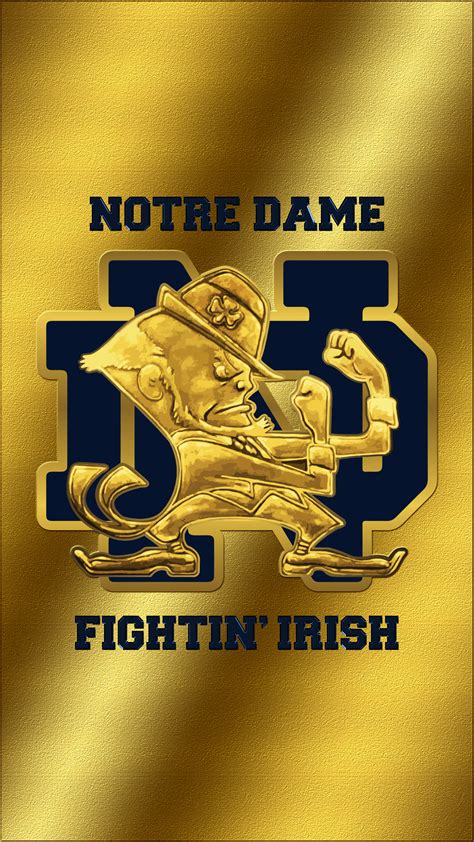 notre dame logo wallpaper