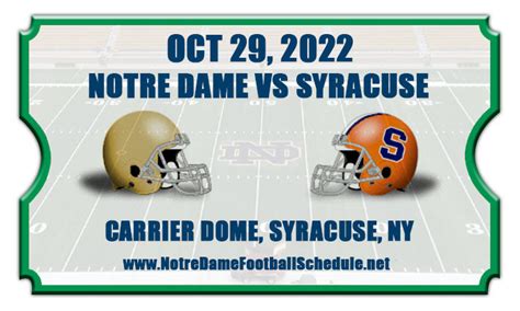 notre dame syracuse football tickets