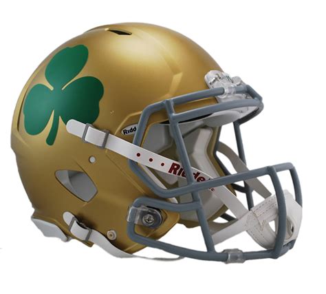 notre dame youth football uniform and helmet