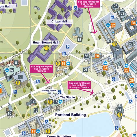 nottingham accommodation map