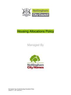 nottingham city council allocations policy
