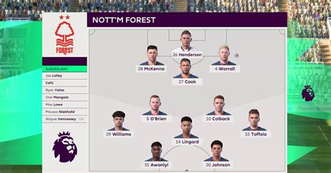 nottingham forest vs newcastle: match lineups