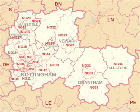 Nottinghamshire Zip Code