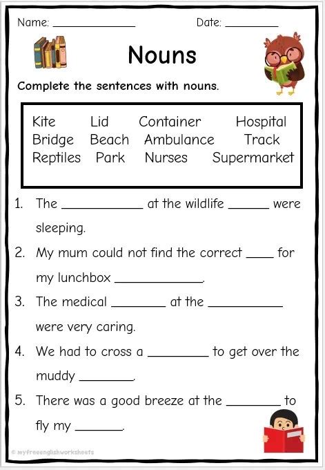 Noun Case Printable Worksheets