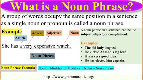 noun vs noun phrase