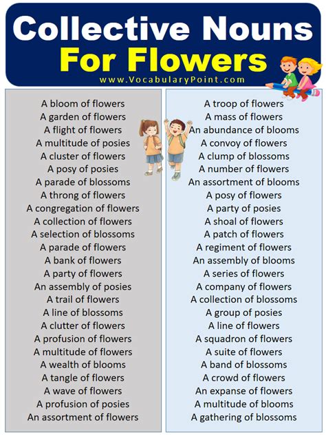 Nouns For Flower