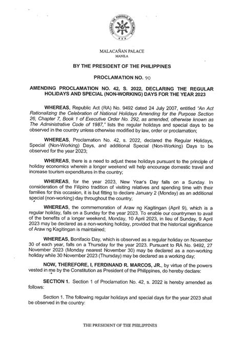 nov 27 holiday philippines proclamation