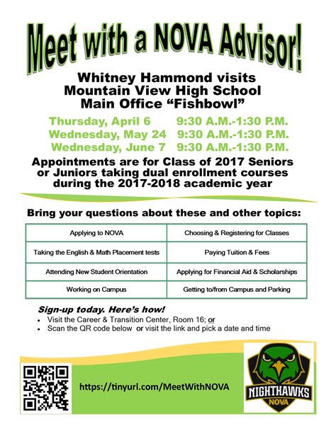 Nova Advising Number