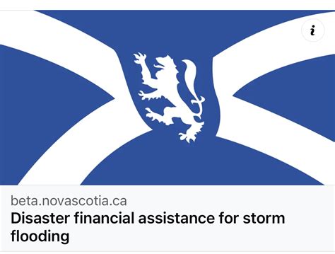 nova scotia disaster financial assistance