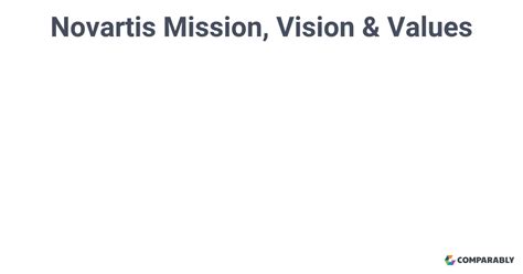 novartis mission and vision