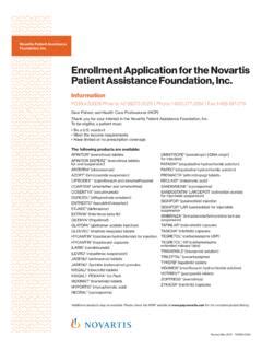 novartis patient assistance program pdf