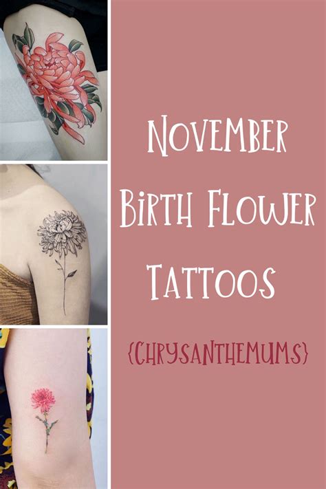 Expert November Flower Tattoo Designs 2023