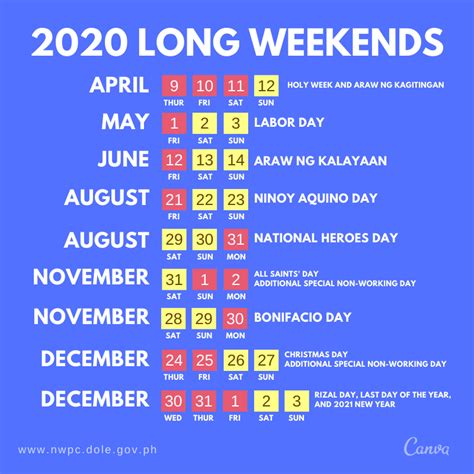 november 2020 calendar holidays philippines