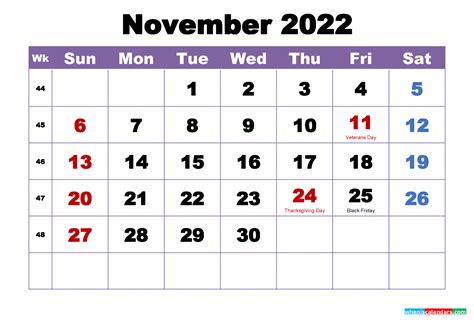 november 2022 holiday calendar canada