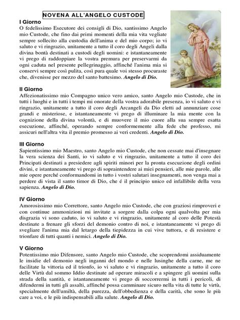 Discussion Novena All Angelo Custode Latest