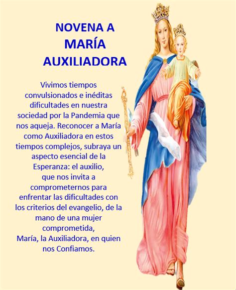 novena de virgen maria auxiliadora