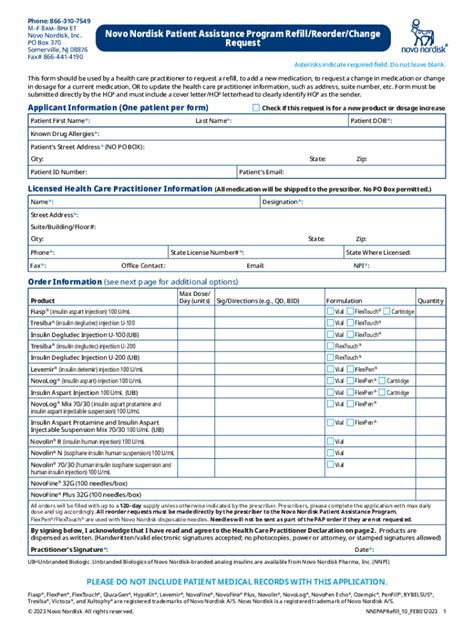 novo nordisk patient assistance form ozempic