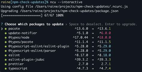 Npm Check If Package Has Update