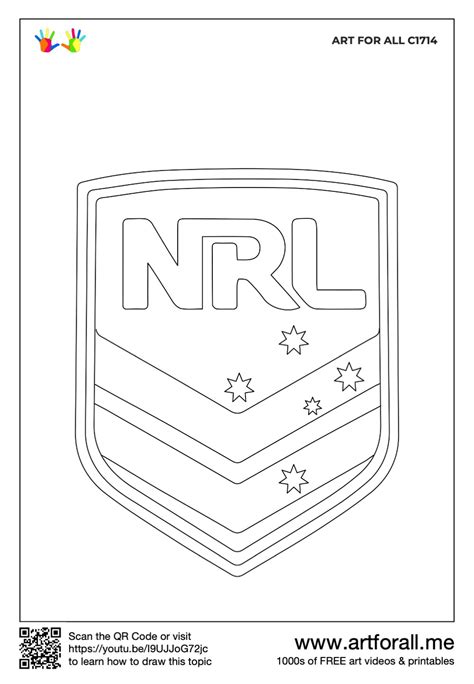 nrl colouring in pages