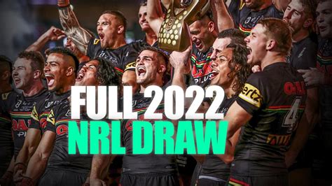 nrl round 6 2022 draw