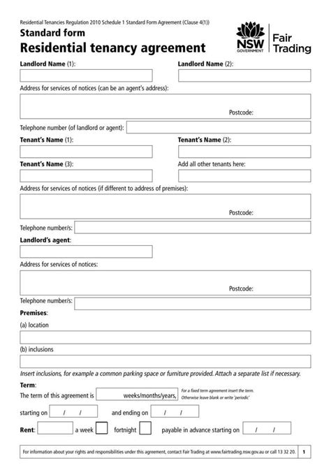 nrla right to rent form