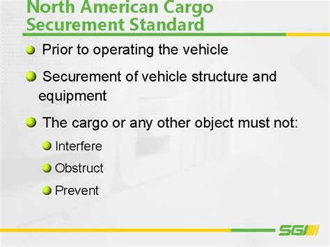 Nsc Cargo Securement Standard
