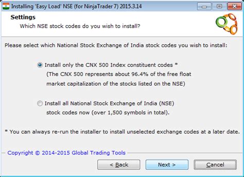 nse data feed for ninjatrader