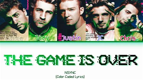 Nsync Game Over Lyrics