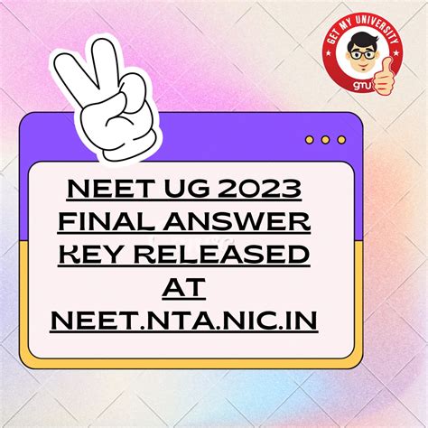 nta.neet.nic.in 2023 answer key