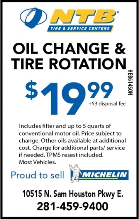 ntb tire rotation price