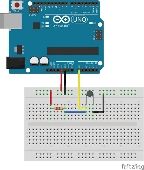 Ntc Temperature Sensor With Arduino