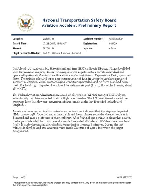 ntsb air accident reports