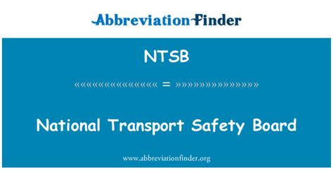 ntsb meaning