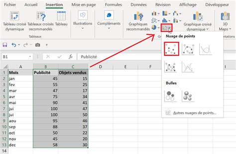 Comment réaliser un nuage de points avec plusieurs couleurs dans excel 2016 YouTube